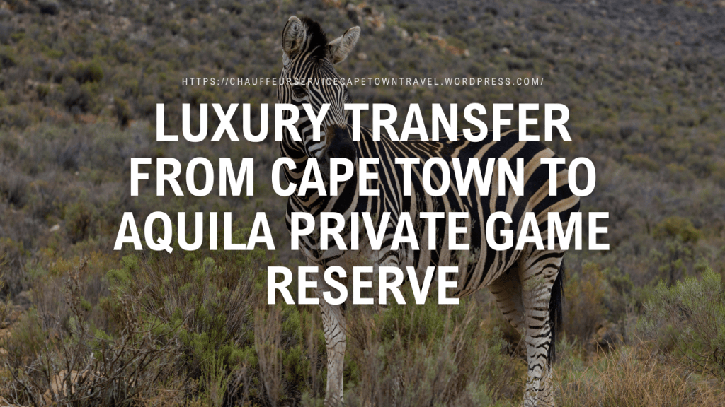 Luxury Transfer from Cape Town to Aquila Private Game&nbsp;Reserve